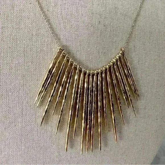 Stella & Dot Kari Fringe Necklace  - Gold - Picture 2 of 4